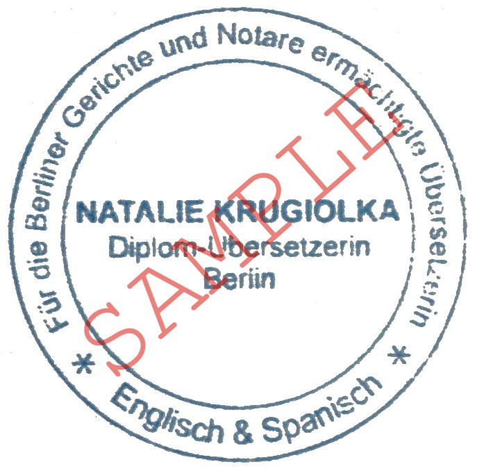 Sworn Translator English German Ι Translation Bureau Berlin